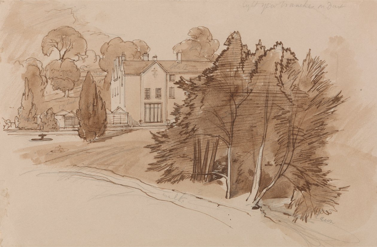 Anwesen (Knowsley Lane?) von Edward Lear