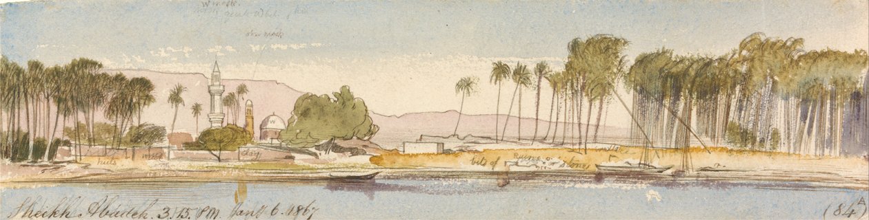 Sheikh Abadeh, 15:15 Uhr, 6. Januar 1867 von Edward Lear