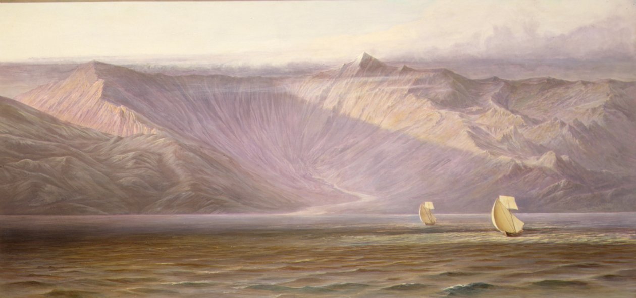 Die gewaltigen Akrokeraunischen Mauern, die Küste Albaniens von Edward Lear