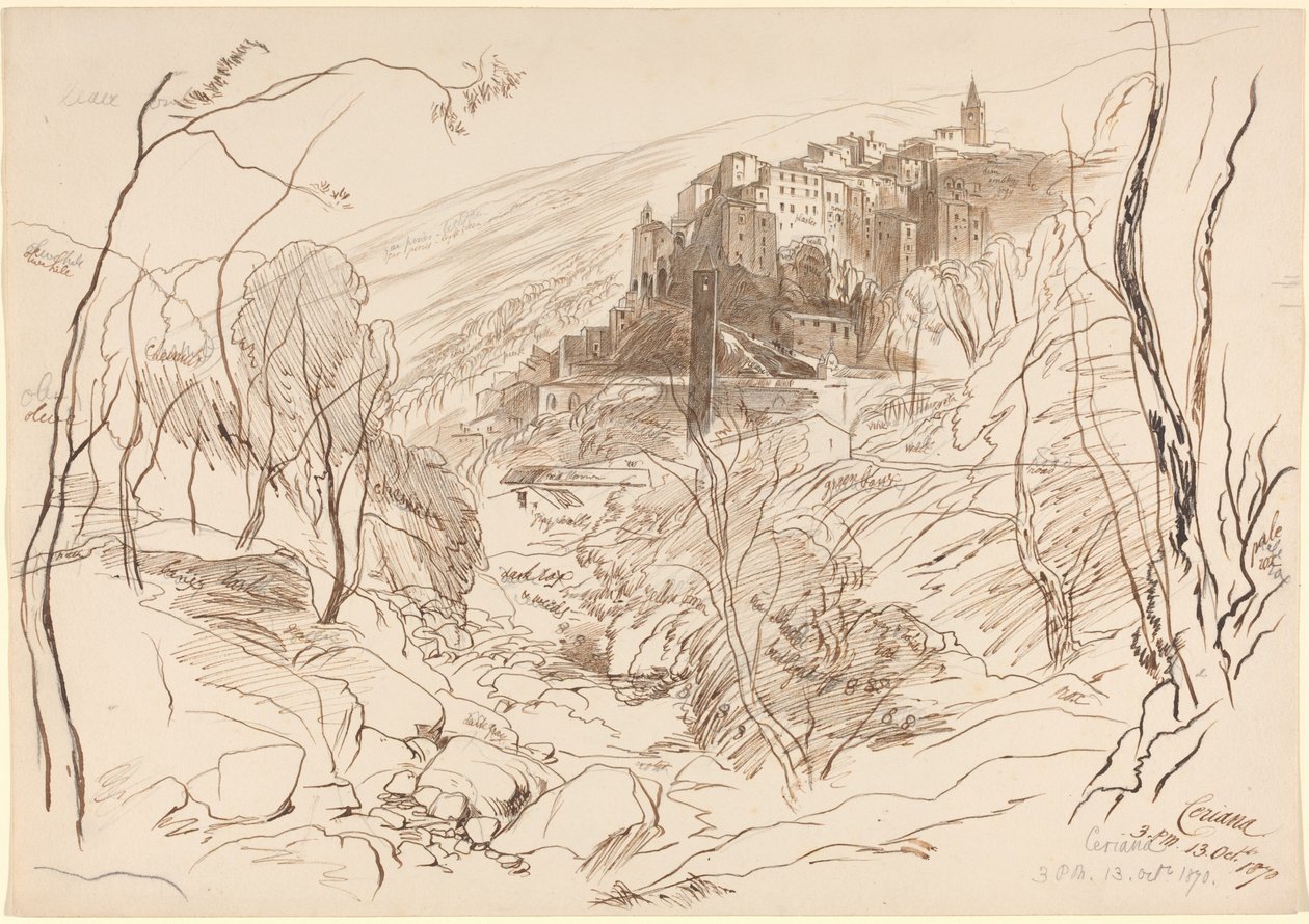 Ansicht von Ceriana von Edward Lear