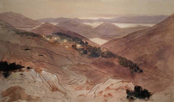 Dorf Katochori von Edward Lear