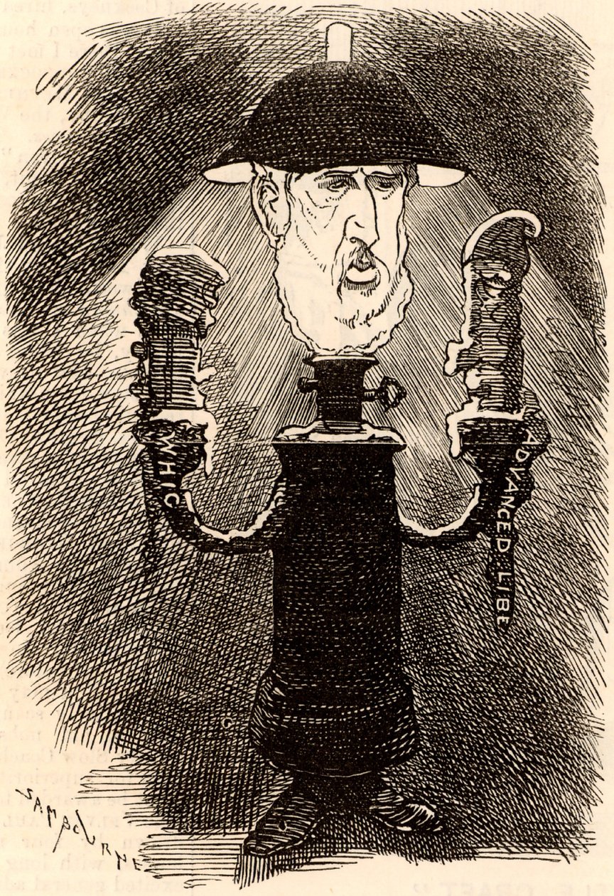 Spencer Compton Cavendish (1833-1908) englischer liberaler Staatsmann von Edward Linley Sambourne