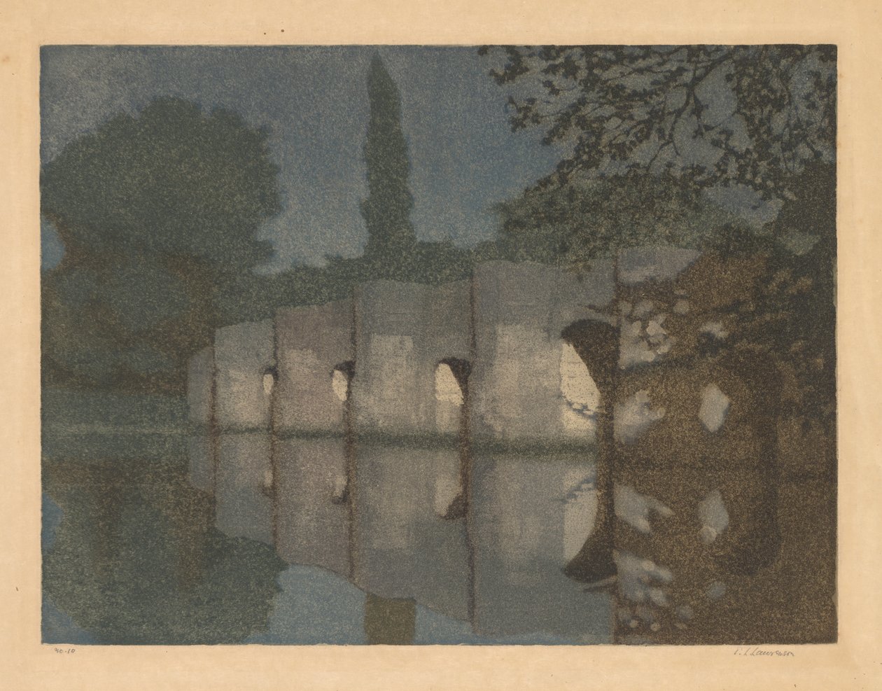 Stopham Brücke von Edward Louis Laurenson