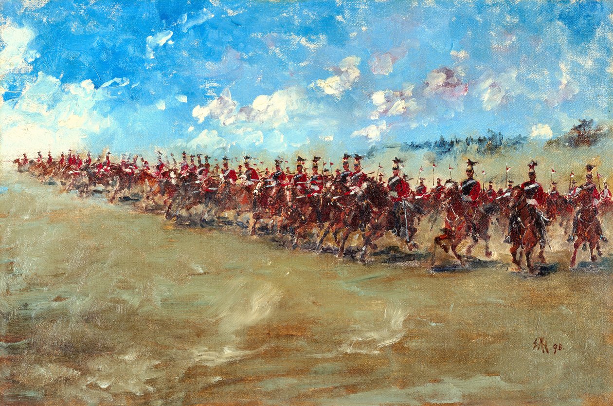 16. Lanzenreiter im Galopp, 1898 von Edward Matthew Hale