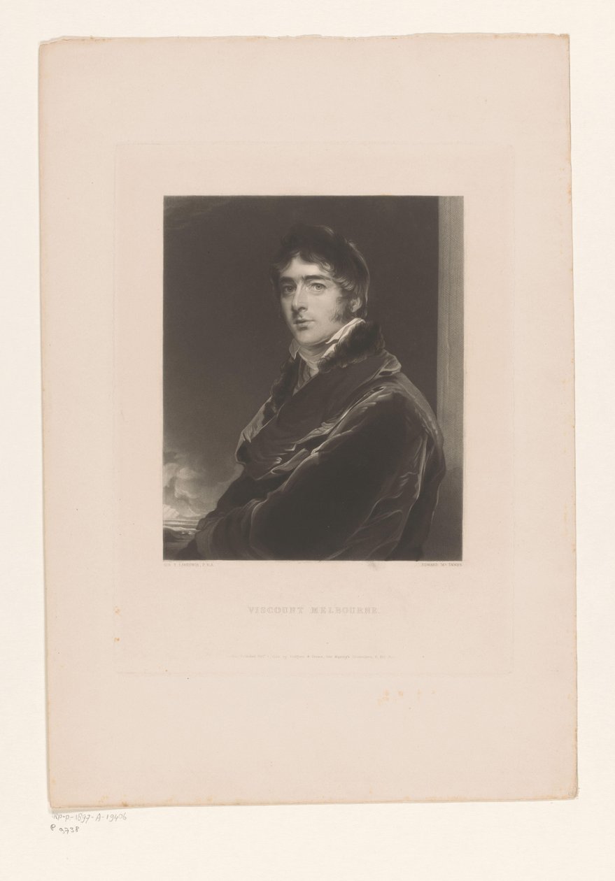 Porträt von William Lamb, Viscount Melbourne von Edward McInnes