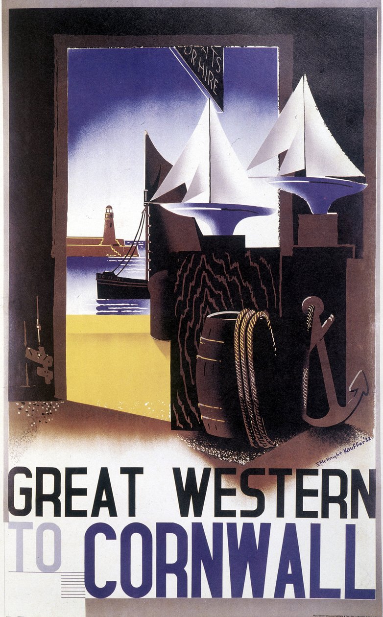 Great Western nach Cornwall von Edward McKnight Kauffer