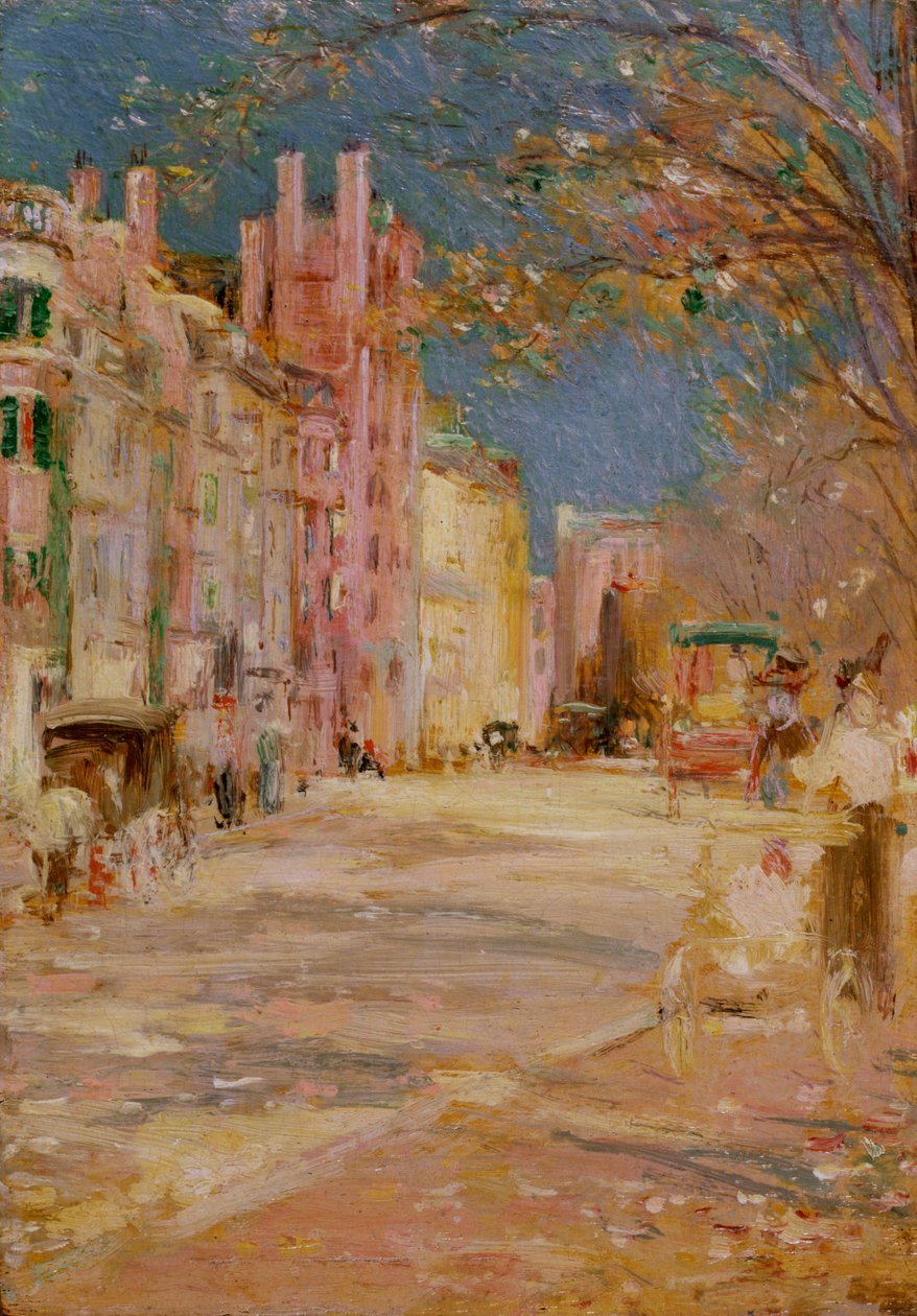 Bostoner Straßenszene (Boston Common) von Edward Mitchell Bannister