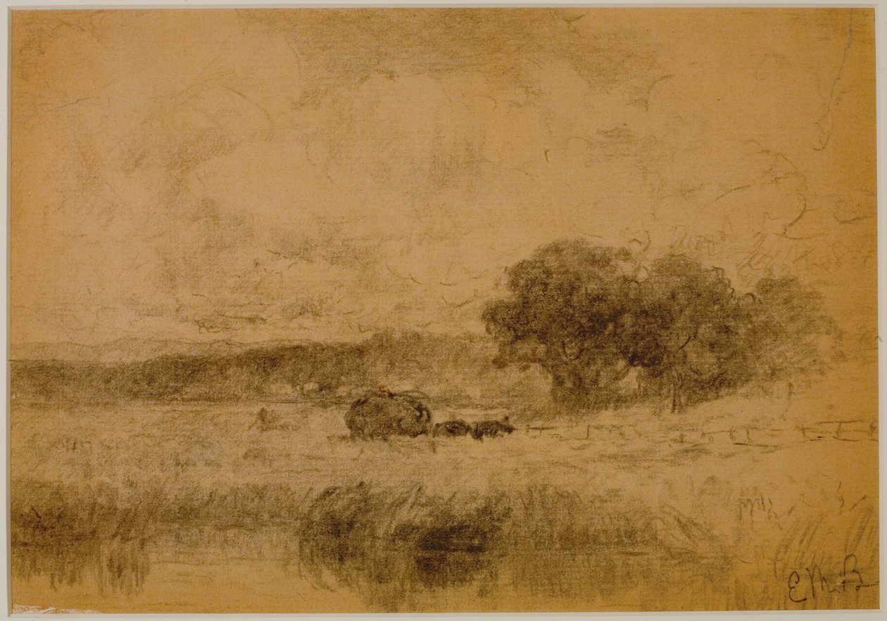 Landschaft, Wald (#13) ca. 1880 von Edward Mitchell Bannister
