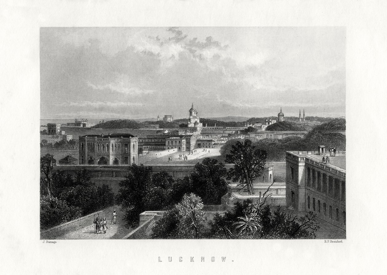 Lucknow, Hauptstadt des Bundesstaates Uttar Pradesh, Indien, 19. Jahrhundert von Edward Paxman Brandard
