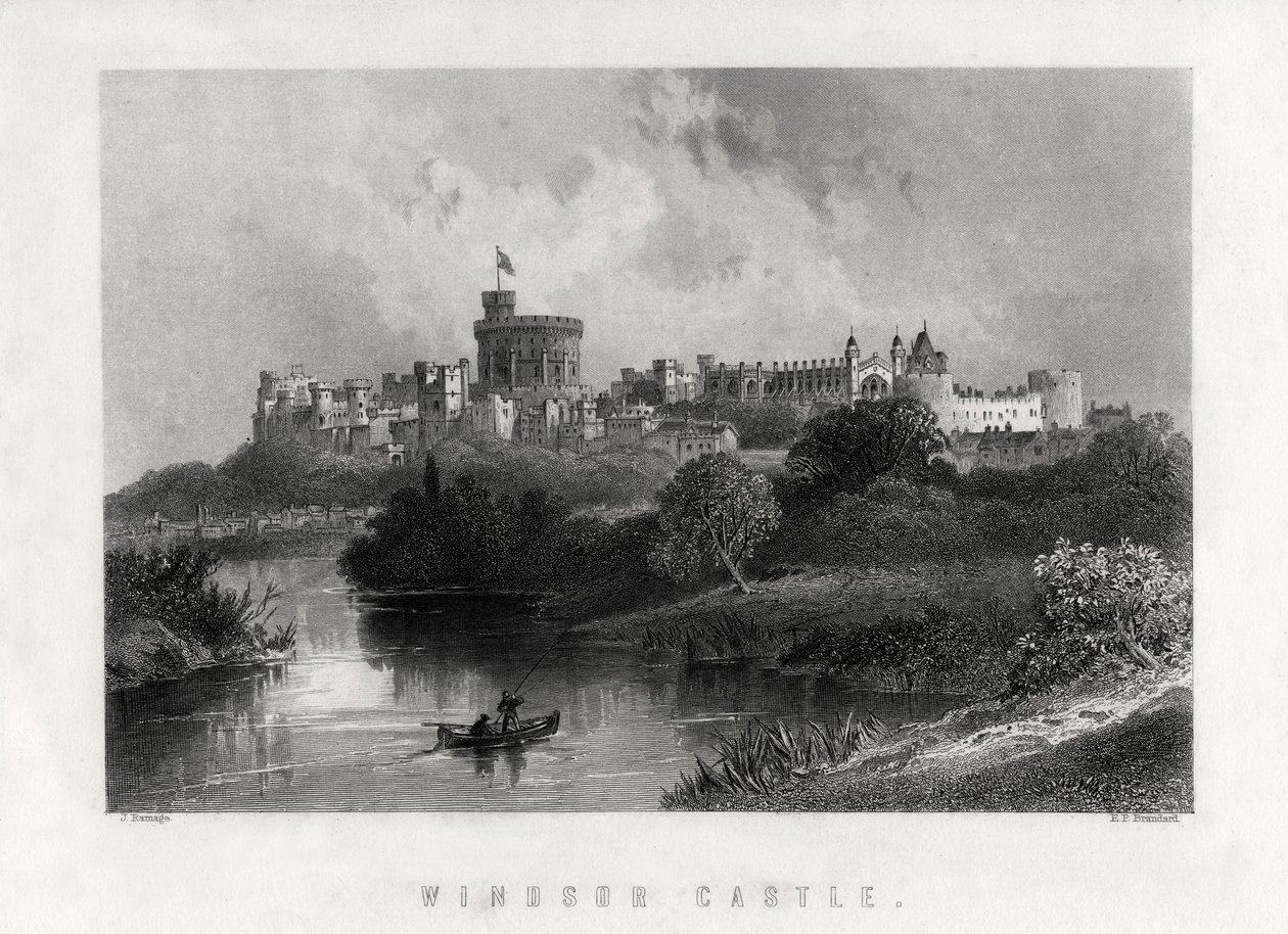 Schloss Windsor, England, 1883 von Edward Paxman Brandard