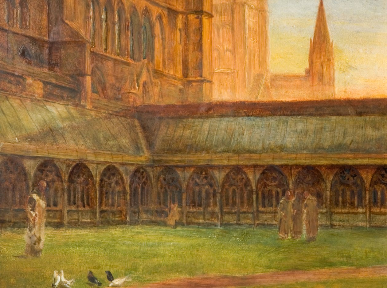 Lincoln Cathedral - Die Kreuzgänge, 1880 von Edward R Taylor