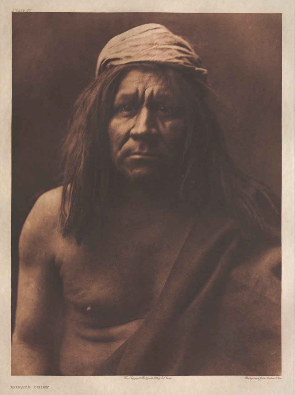 Portfolio II, Platte 57: Mohave-Häuptling von Edward S. Curtis