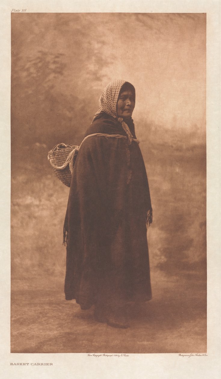 Portfolio IX, Platte 311: Korbträger von Edward S. Curtis