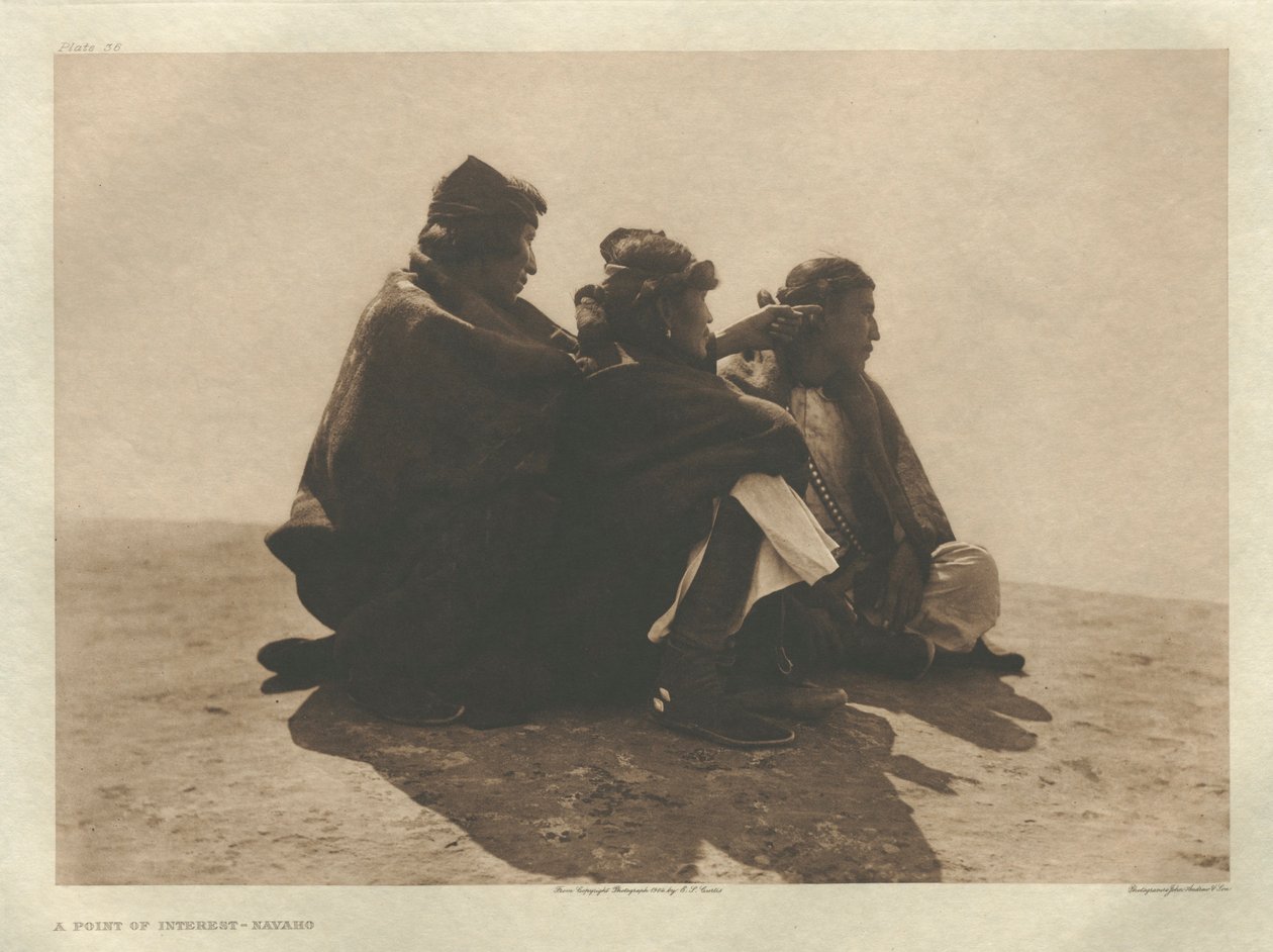 Portfolio I, Platte 36: Ein Interessanter Punkt-Navaho von Edward S. Curtis
