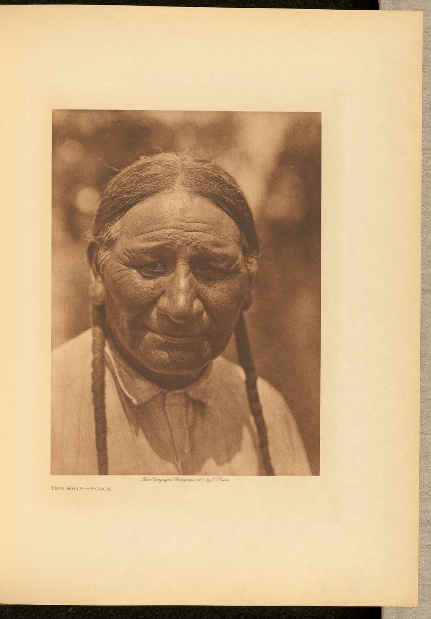 Die Peitsche - Ponca von Edward S. Curtis