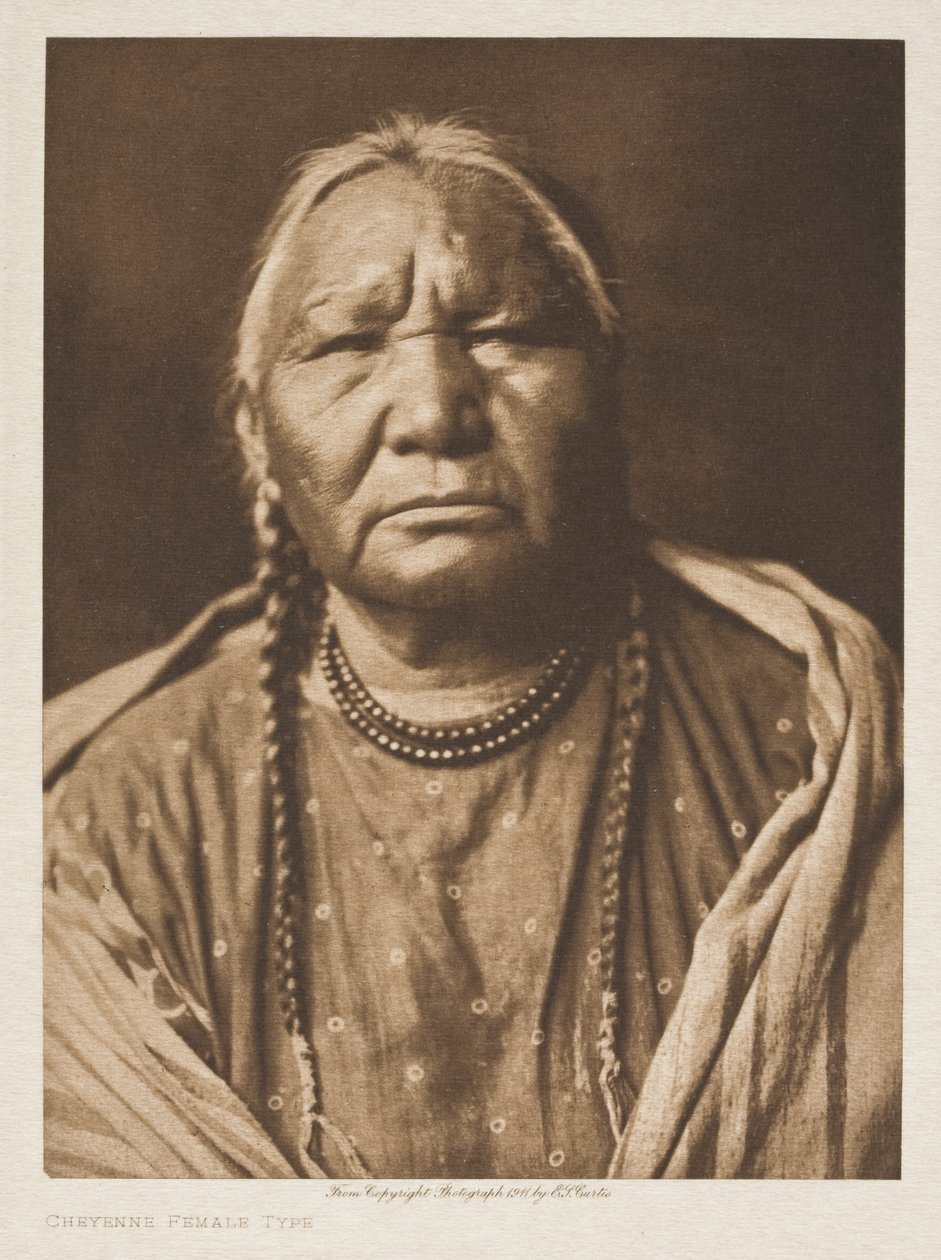 Cheyenne Frauentyp von Edward Sheriff Curtis