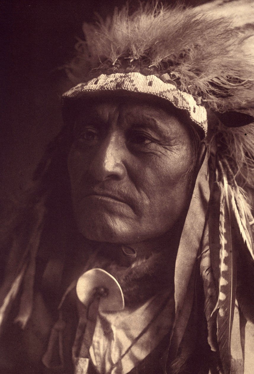 Crazy Thunder, ein Sioux Teton (Oglala) von Edward Sheriff Curtis