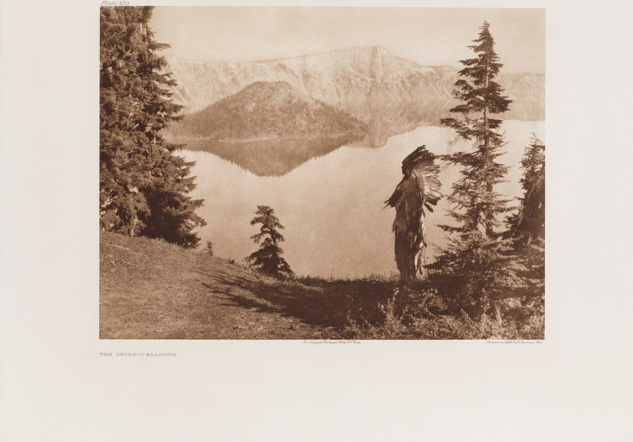 Der Häuptling-Klamath, Platte aus 