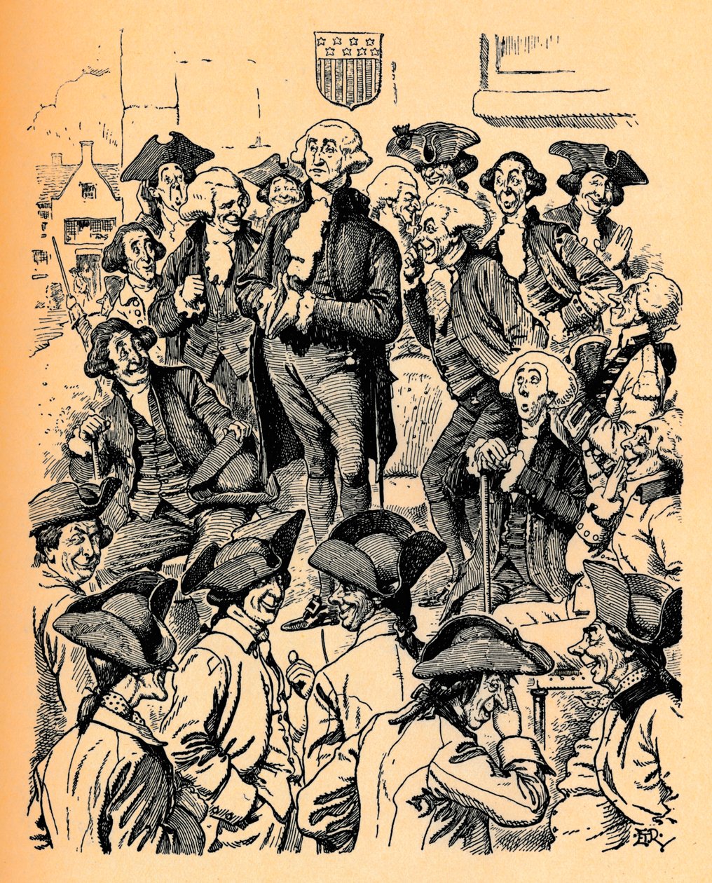 George Washington versucht zu lügen, ca. 1900 von Edward Tennyson Reed