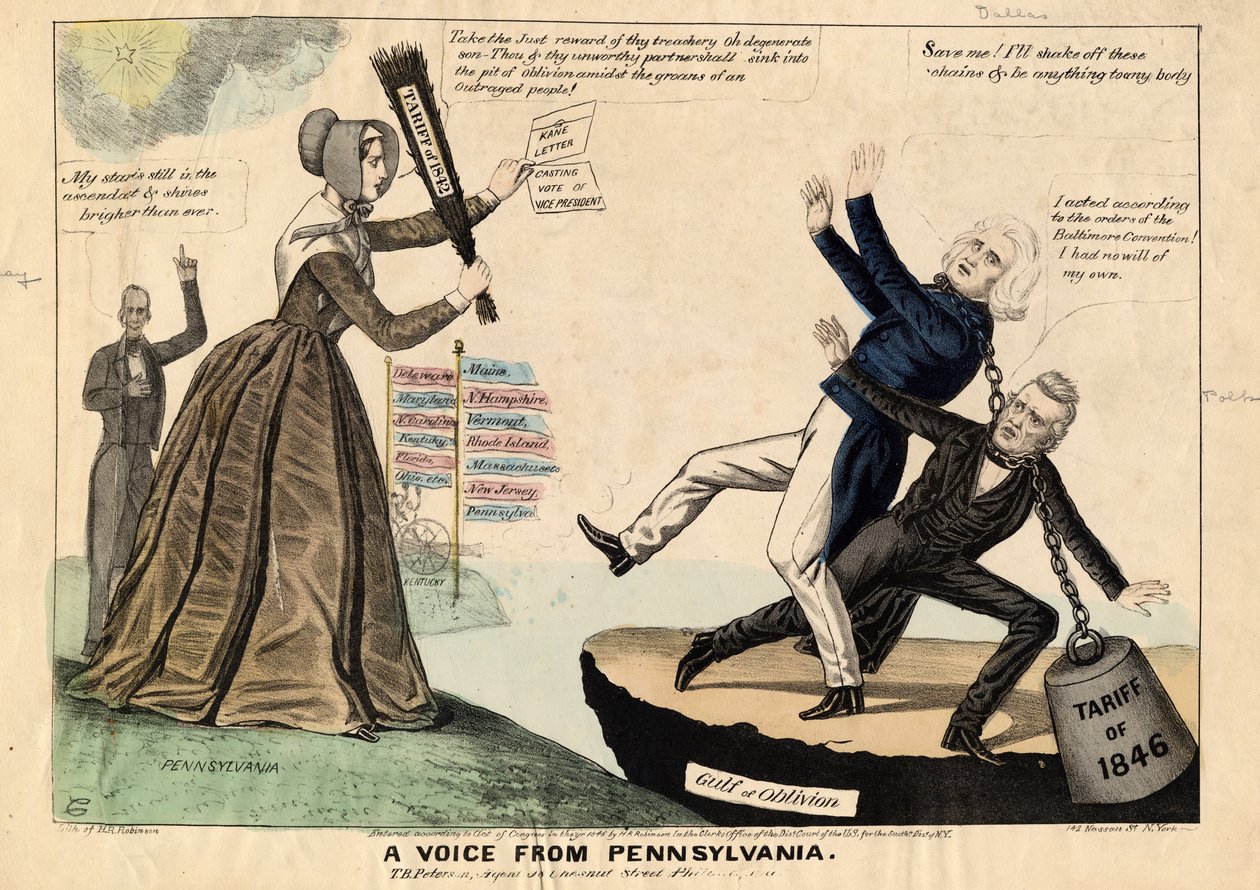 Eine Stimme aus Pennsylvania, veröffentlicht von H.R. Robinson, New York, 1846 von Edward Williams Clay