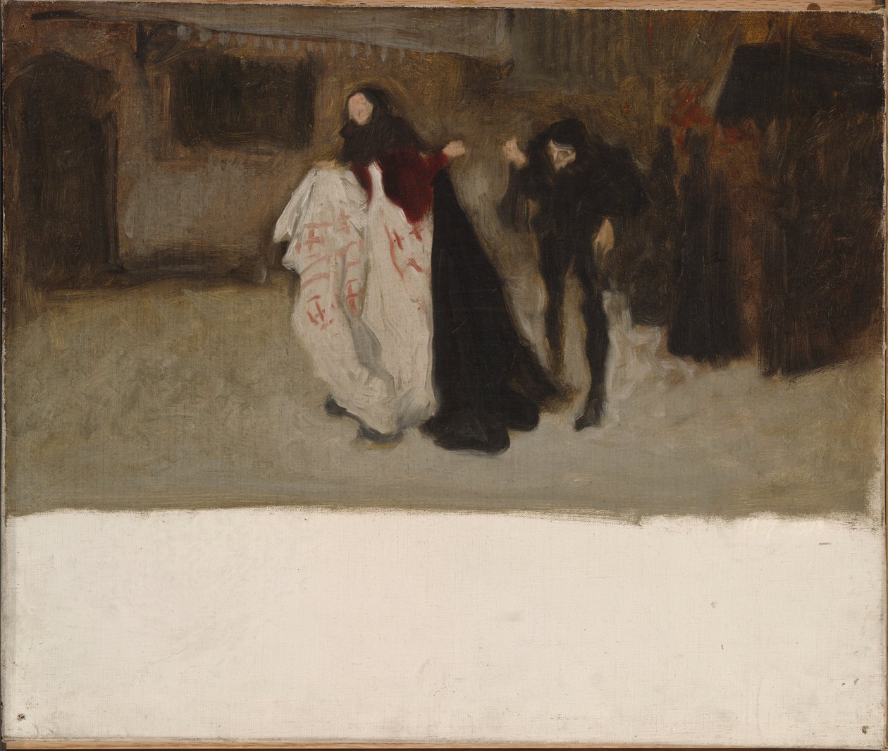 Kompositionsstudie für Richard, Herzog von Gloucester, und Lady Anne von Edwin Austin Abbey