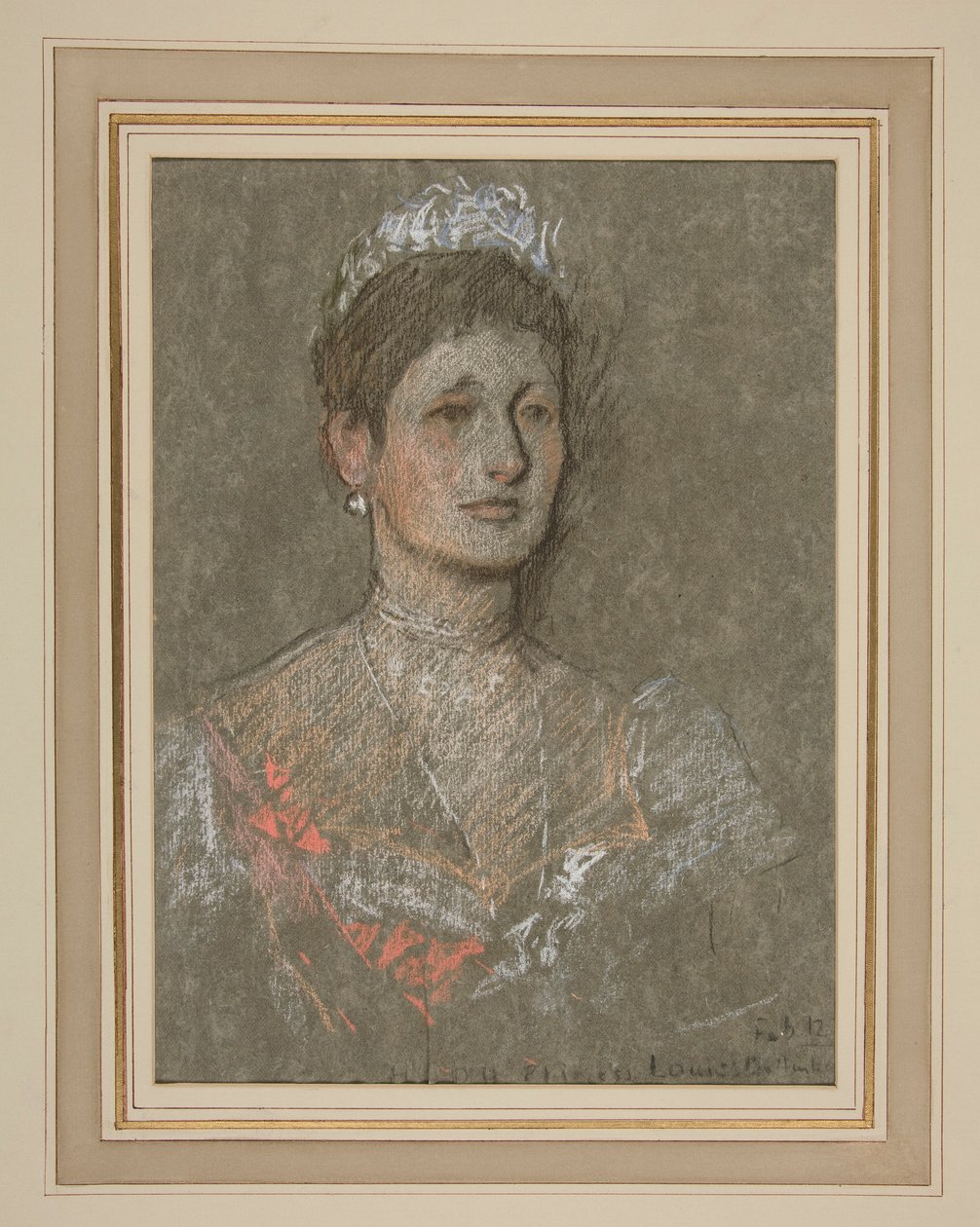 Krönung von Edward VII. Porträt: Prinzessin Louise von Battenberg von Edwin Austin Abbey
