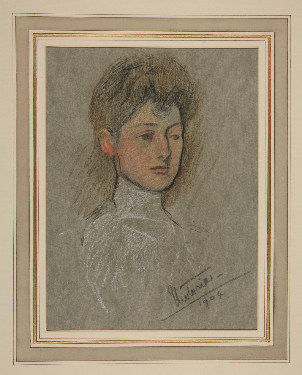 Krönung von Edward VII Porträt: Prinzessin Victoria Alexandra Olga Mary von Edwin Austin Abbey