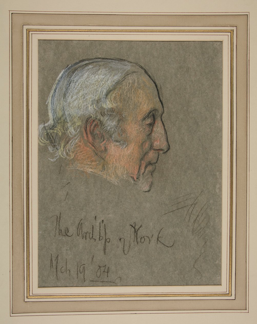 Krönung von Edward VII, Porträt: William Dalrymple Maclagan, Erzbischof von Edwin Austin Abbey