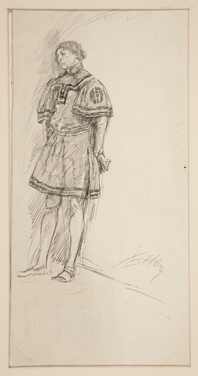 Kostümstudie für Zwei Herren aus Verona (?) von Edwin Austin Abbey