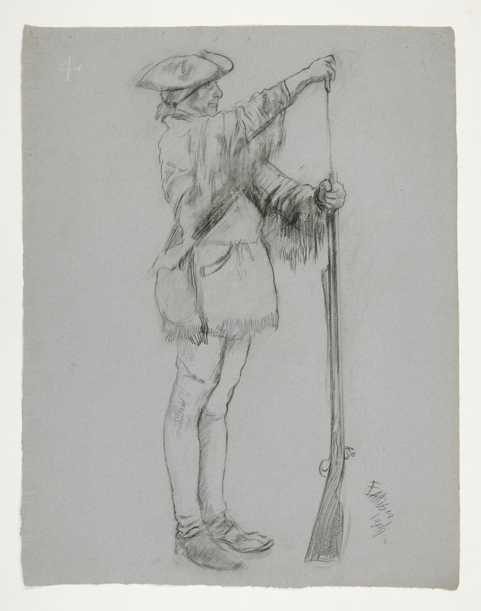 Figurenstudie für von Edwin Austin Abbey