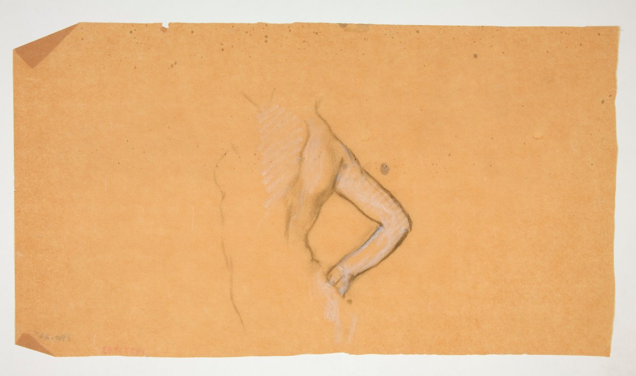 Figurenstudie für Wandgemälde im State Capitol Gebäude in Harrisburg, Pennsylvania, 1902-1911 (vollendet von John Singer Sargent) von Edwin Austin Abbey