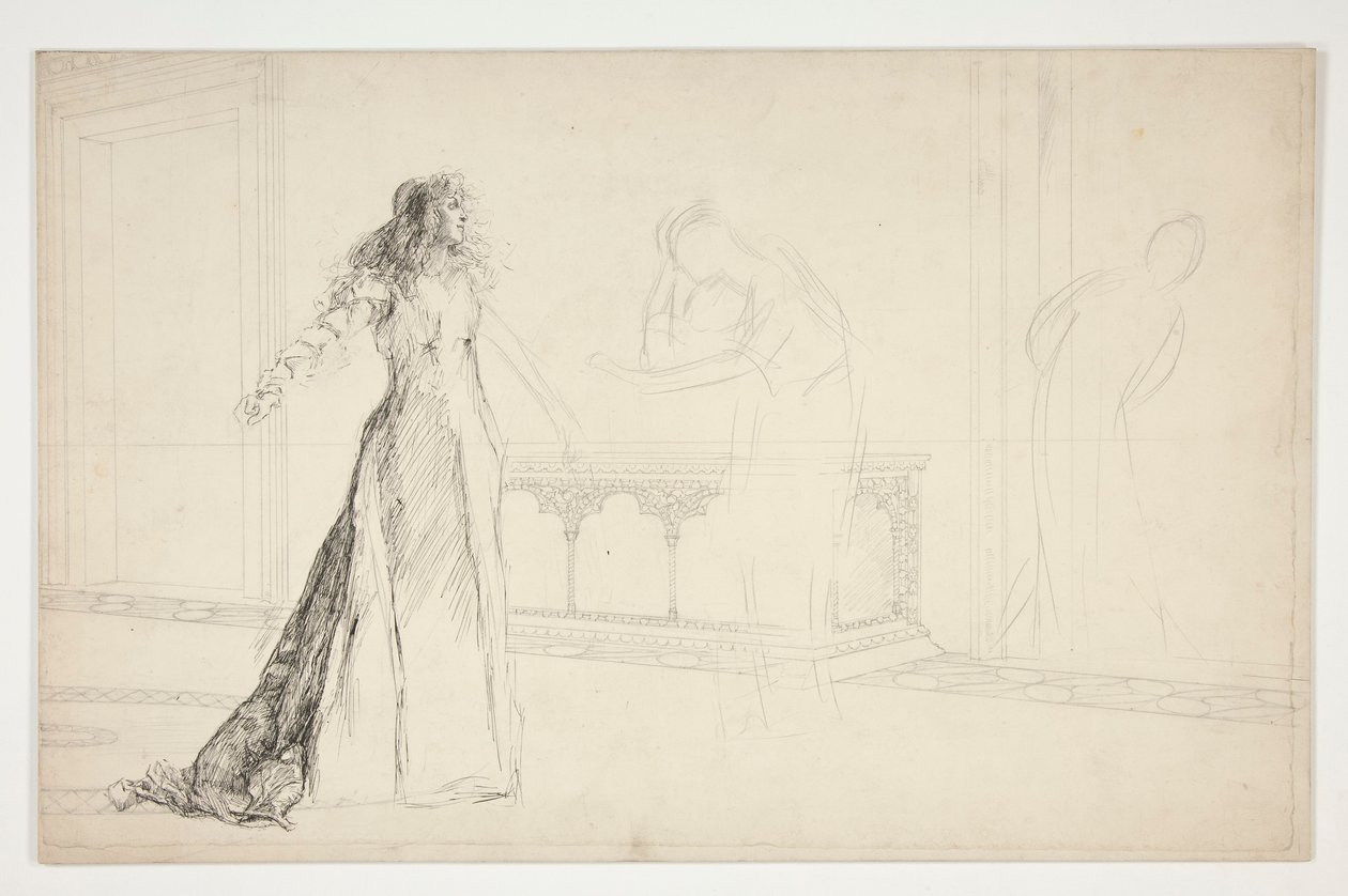 Julia in der Halle, aus Romeo und Julia von Edwin Austin Abbey
