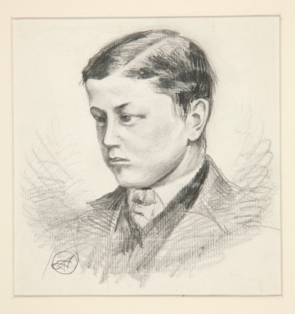 Porträt eines nicht identifizierten jungen Jungen von Edwin Austin Abbey