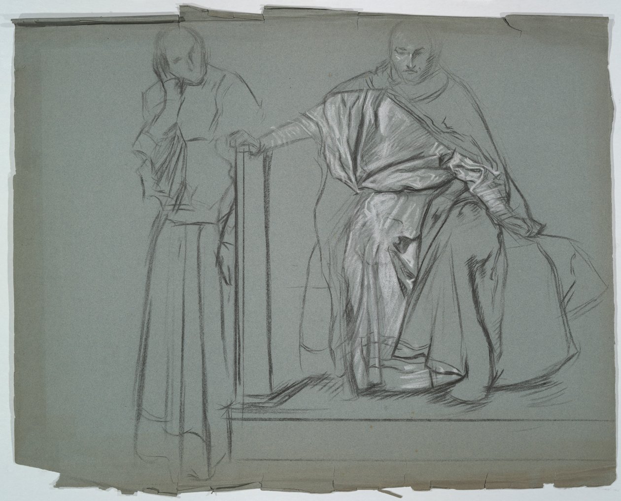 Studie für König und Gefolge in Hamlet von Edwin Austin Abbey