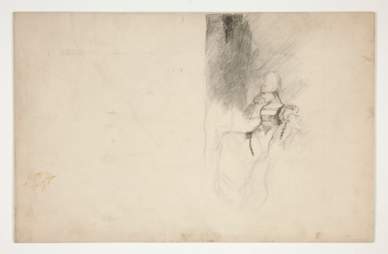 Studie für Mariana, aus Maß für Maß von Edwin Austin Abbey