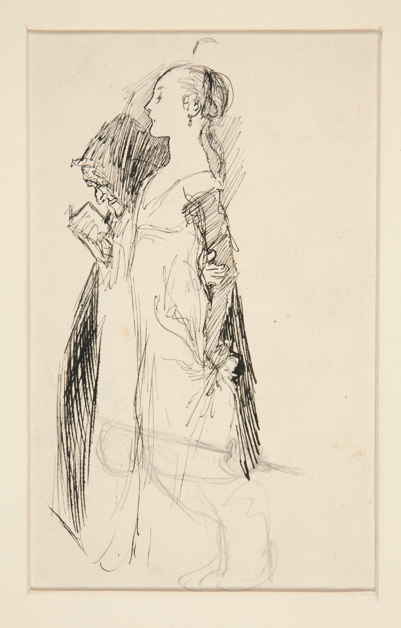 Studie für Die Erziehung der Isabella von Edwin Austin Abbey