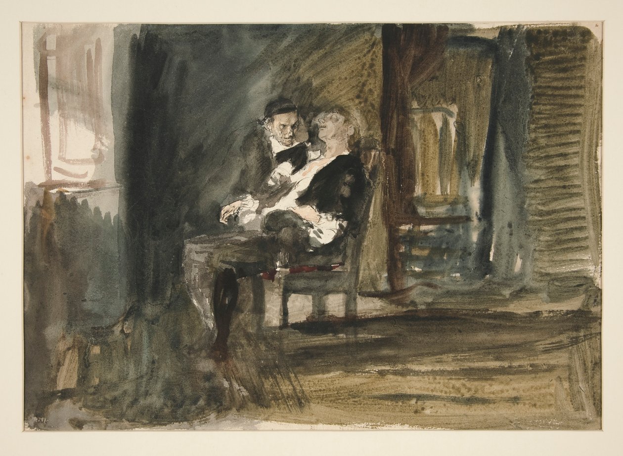Studie für Der scharlachrote Buchstabe von Edwin Austin Abbey