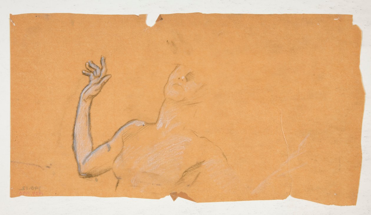Studie für die Figur von 5 Uhr morgens von Edwin Austin Abbey