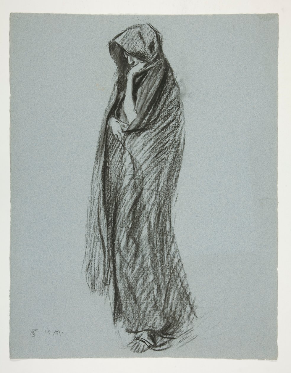 Studie für die Figur von 20 Uhr von Edwin Austin Abbey
