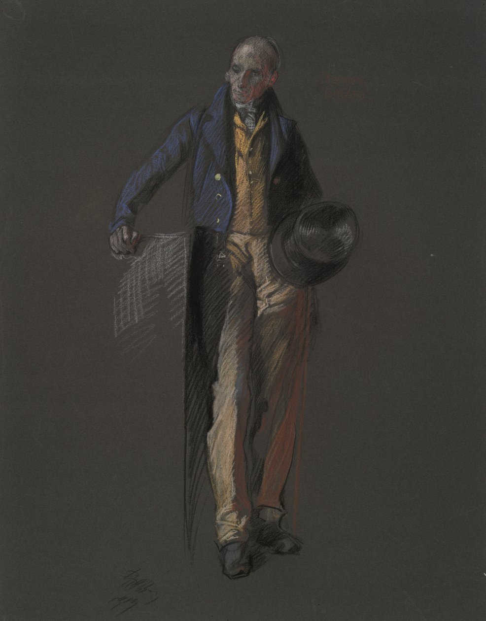 Studie für die Figur von Stephan Girard von Edwin Austin Abbey