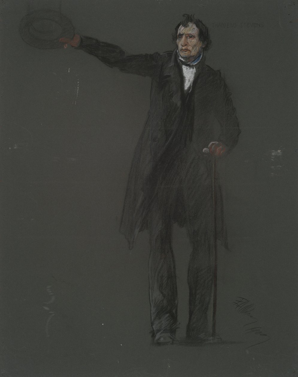Studie für die Figur von Thaddeus Stevens von Edwin Austin Abbey