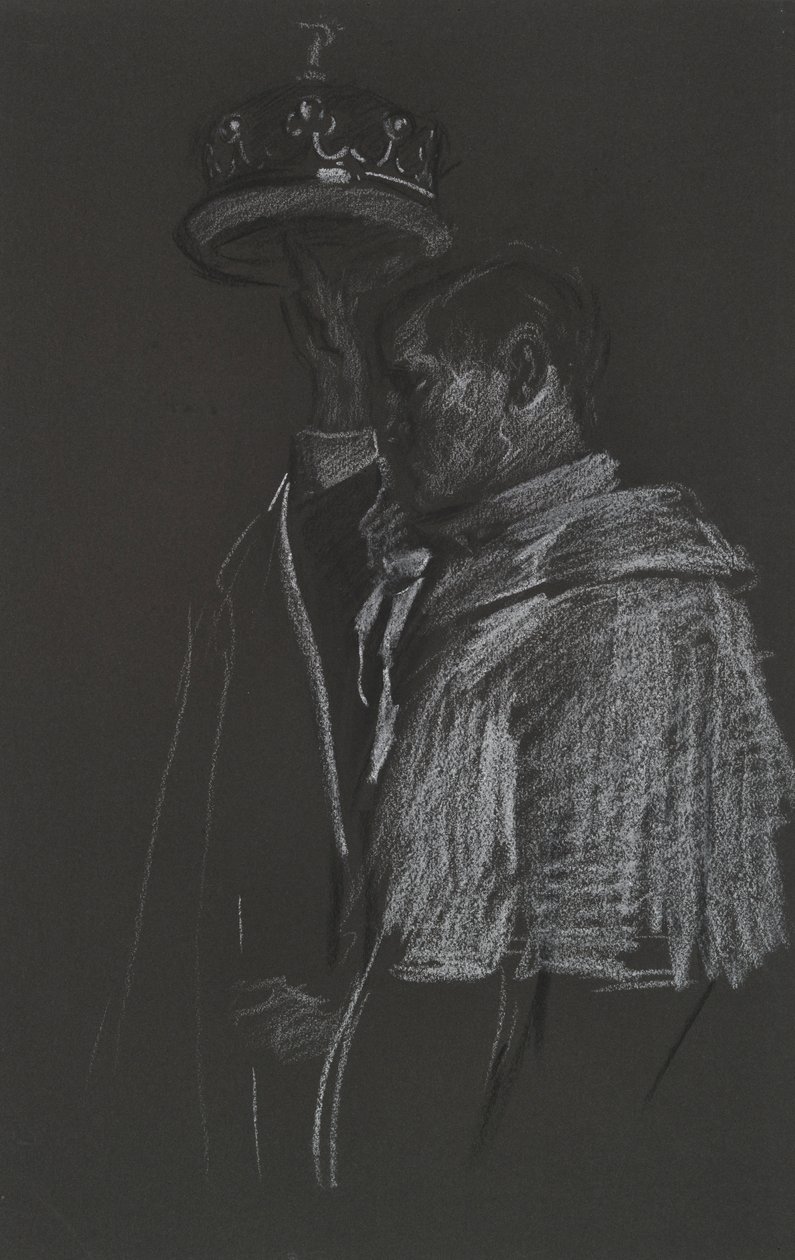 Studie eines Peers für die Krönung von Edward VII von Edwin Austin Abbey