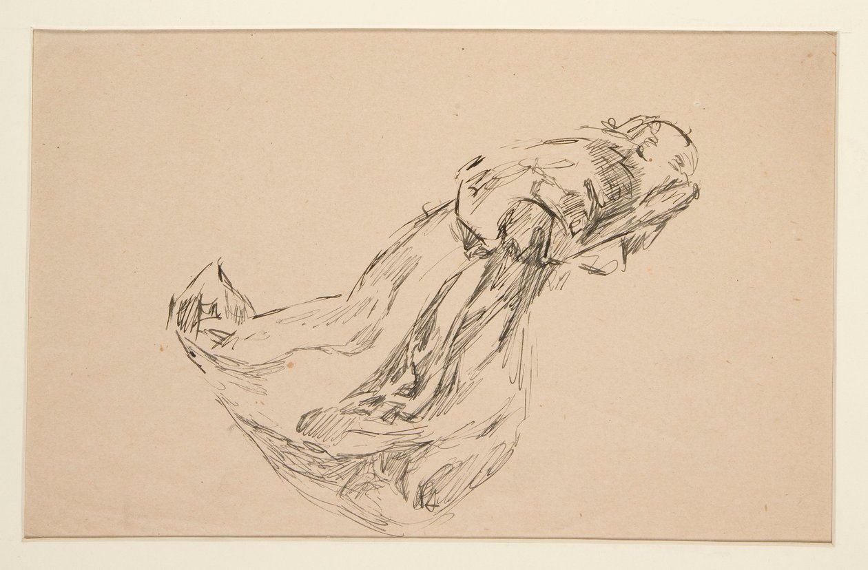 Studie eines Engels (für Buntglas? für eine Decke?) von Edwin Austin Abbey