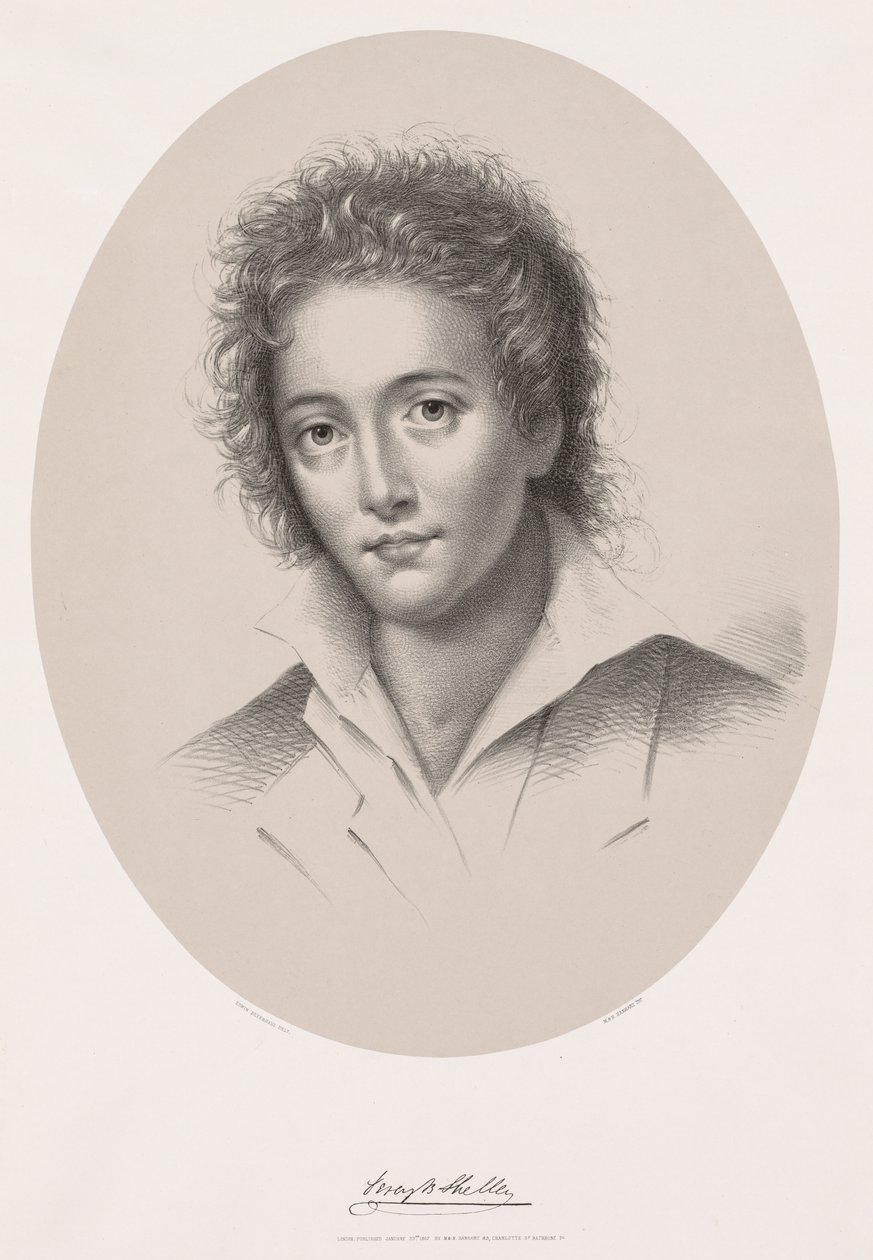 Percy Bysshe Shelley, 1867 von Edwin Beyerhaus
