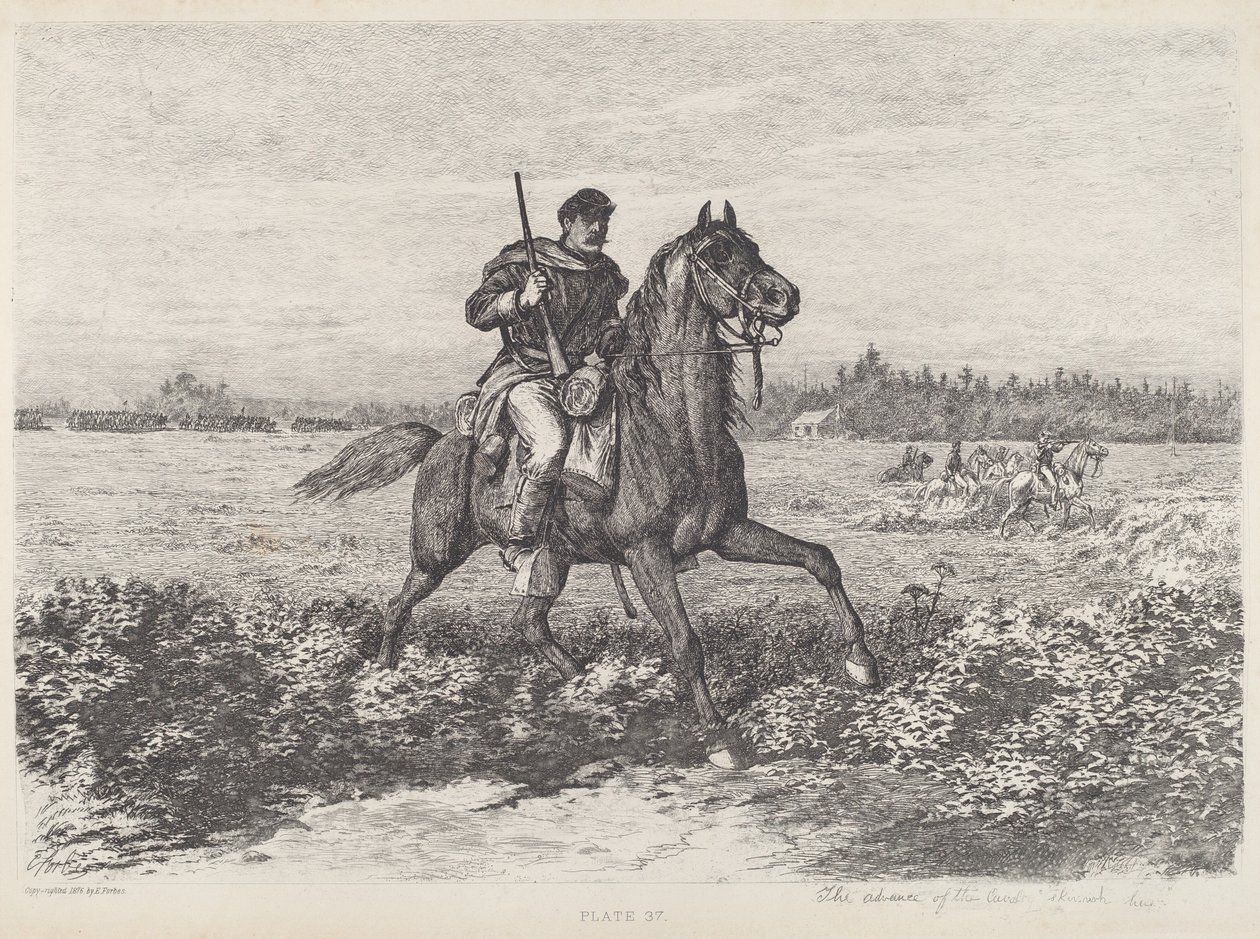 Der Vormarsch der Kavallerie von Edwin Forbes