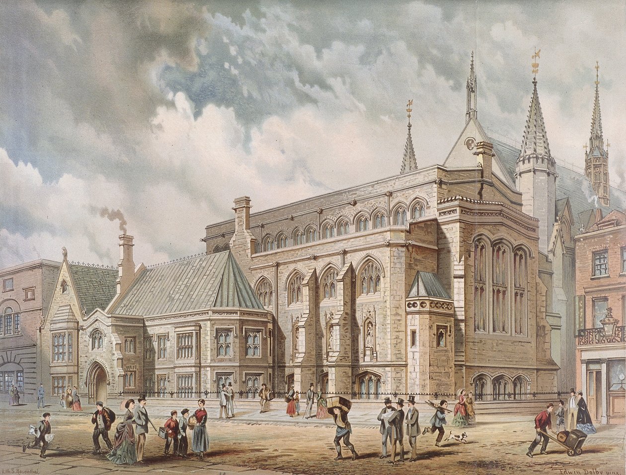 Guildhall-Bibliothek, London, 1872 von Edwin Thomas Dolby