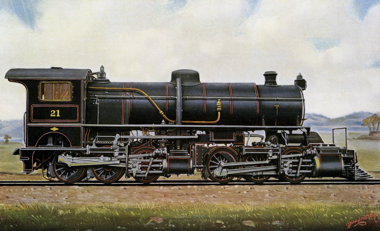 Dampflokomotive Nr. 21. Unter den Mongolen: Mallet-Verbunddienst in den Khingan-Bergen, Peking - Kalgang Railway von Edwin Thomas Rudd