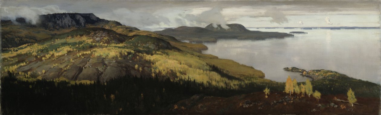 Herbstlandschaft des Sees Pielisjärvi von Eero Järnefelt