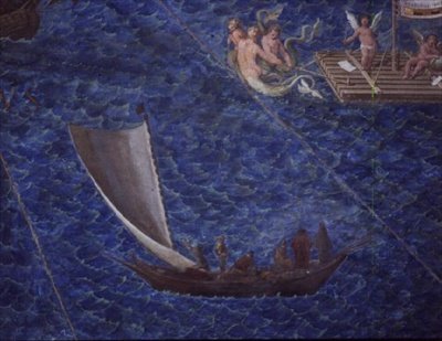 Einzelnes Segelboot (Detail aus der 