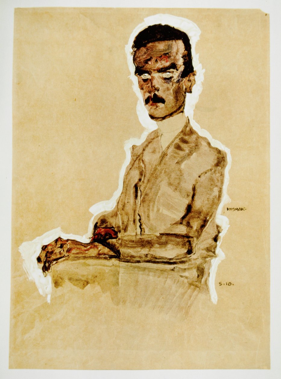 Bildnis Eduard Kosmack, sitzend von Egon Schiele